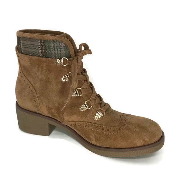 tommy hilfiger plaid boots